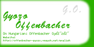 gyozo offenbacher business card